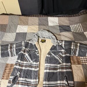 Men's Gray Plaid Jacket